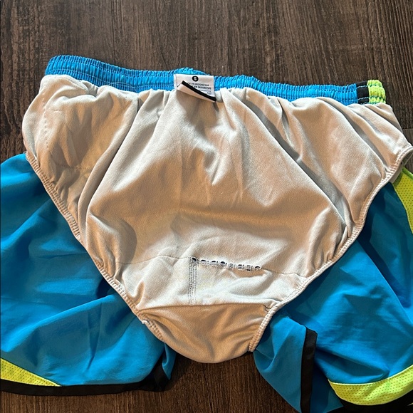 Nike Blue Running Shorts with Neon Accents - Picture 6 of 6